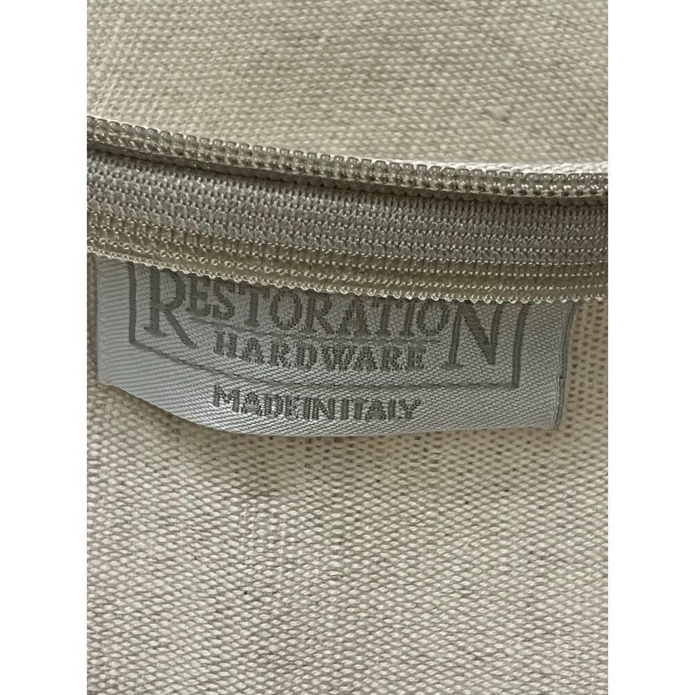 NWOT Restoration Hardware 19” square linen throw pillows - Set of 2 - Picture 7 of 8